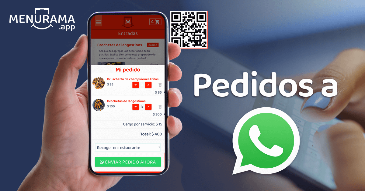 Menú digital para tu restaurante con pedidos a WhatsApp - Menurama Plan ...